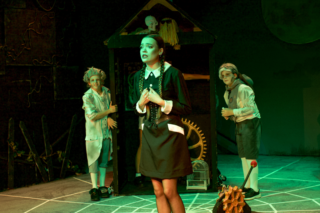 A scene from 'The Addams Family Musical' at The Archway Theatre, 2025