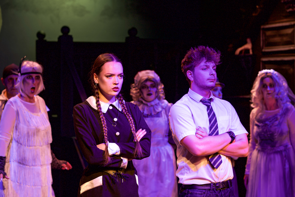 A scene from 'The Addams Family Musical' at The Archway Theatre, 2025